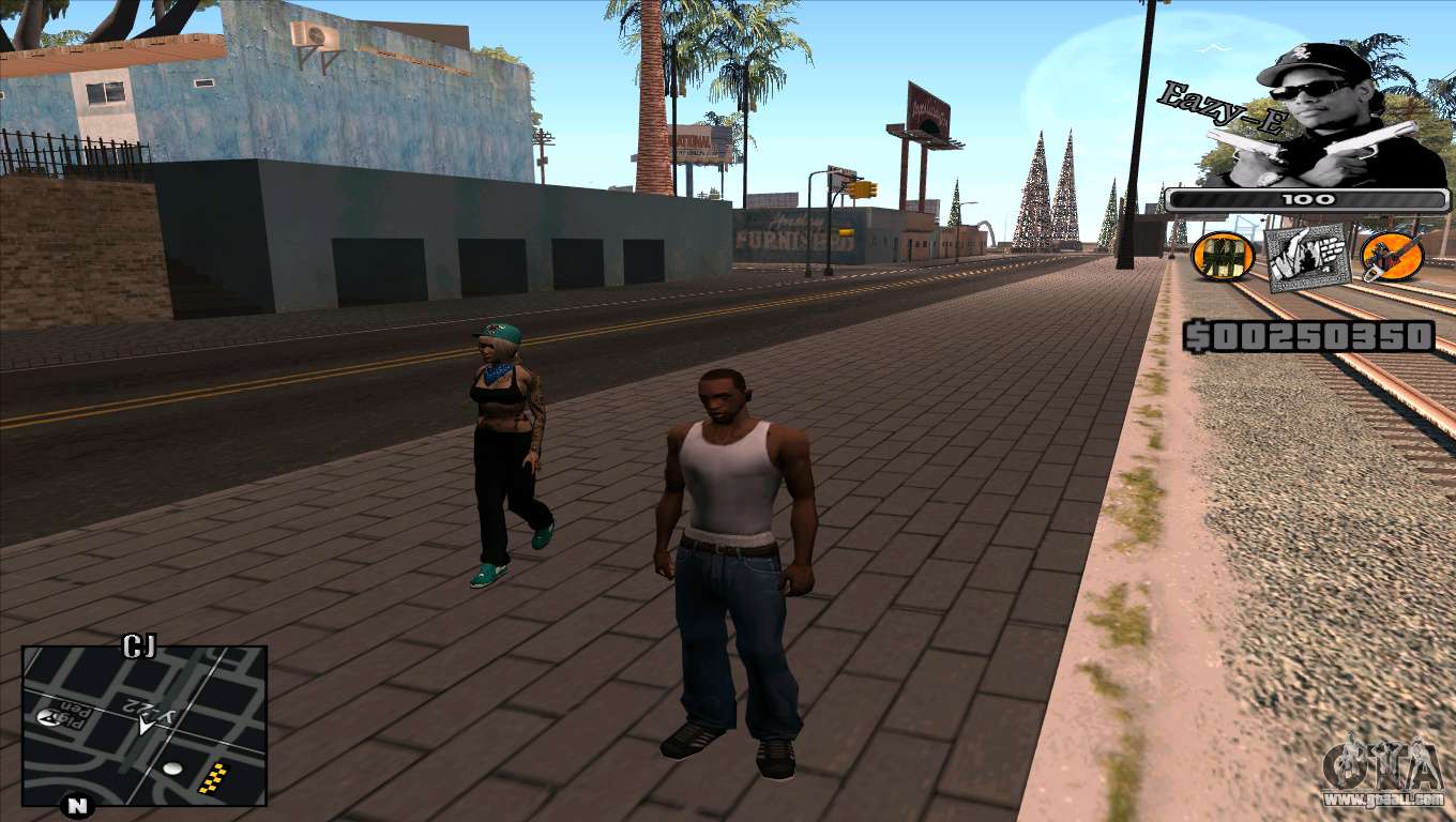 Hud Eazy-E for GTA San Andreas