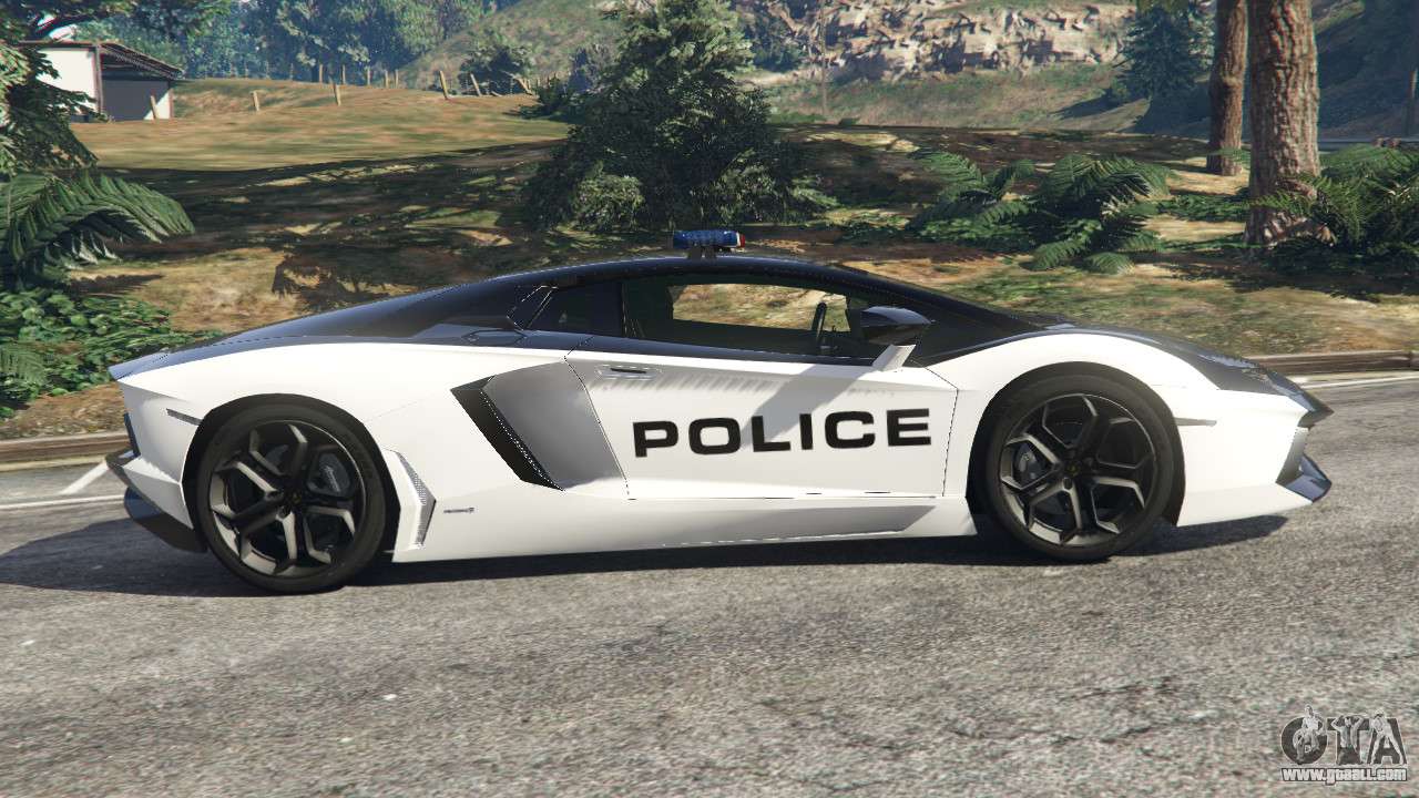 Lamborghini Aventador LP700-4 Police v4.5 for GTA 5