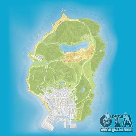 los santos gta v map