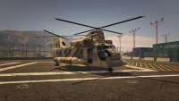 In GTA 5 the Cargobob placed on military base