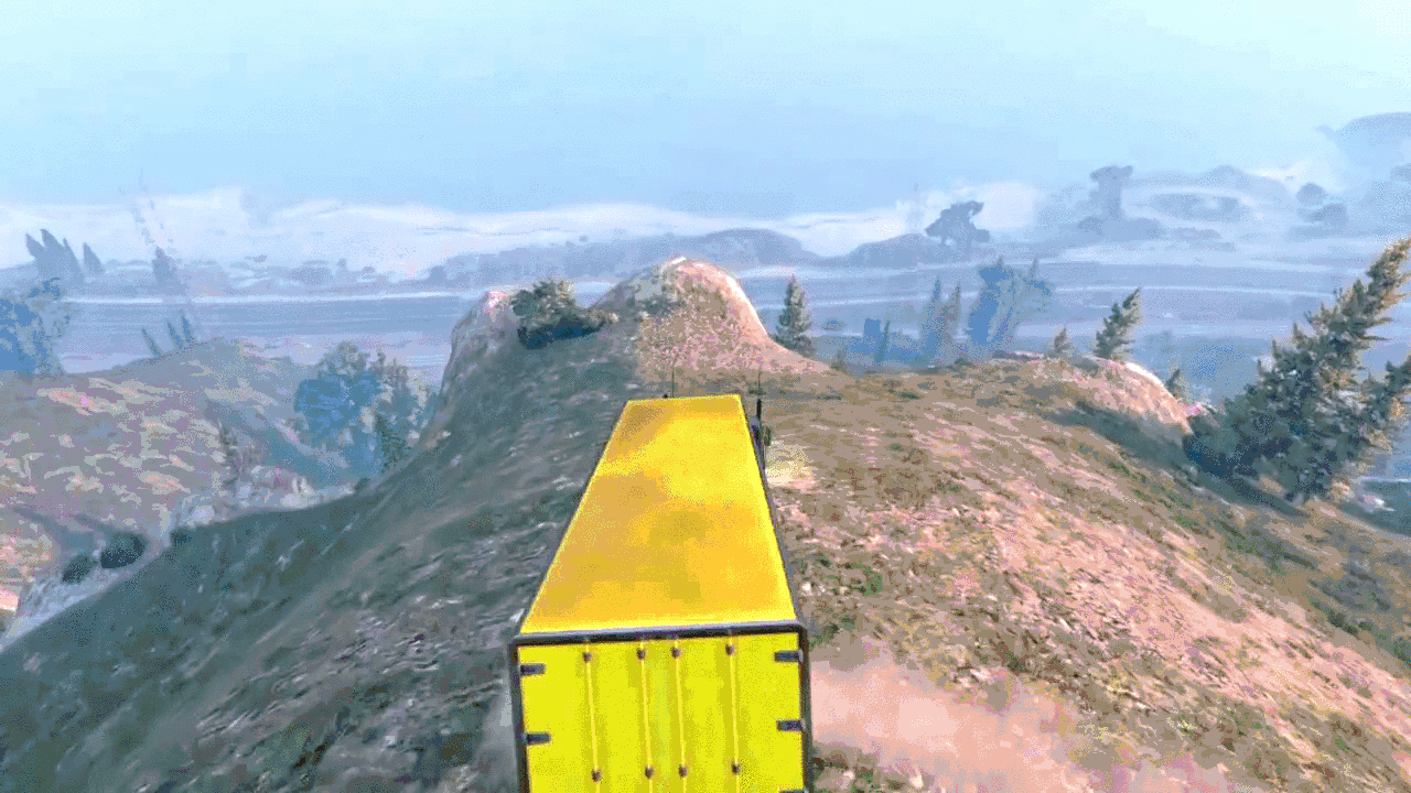 The funny trick in GTA 5 - Soaring wagon