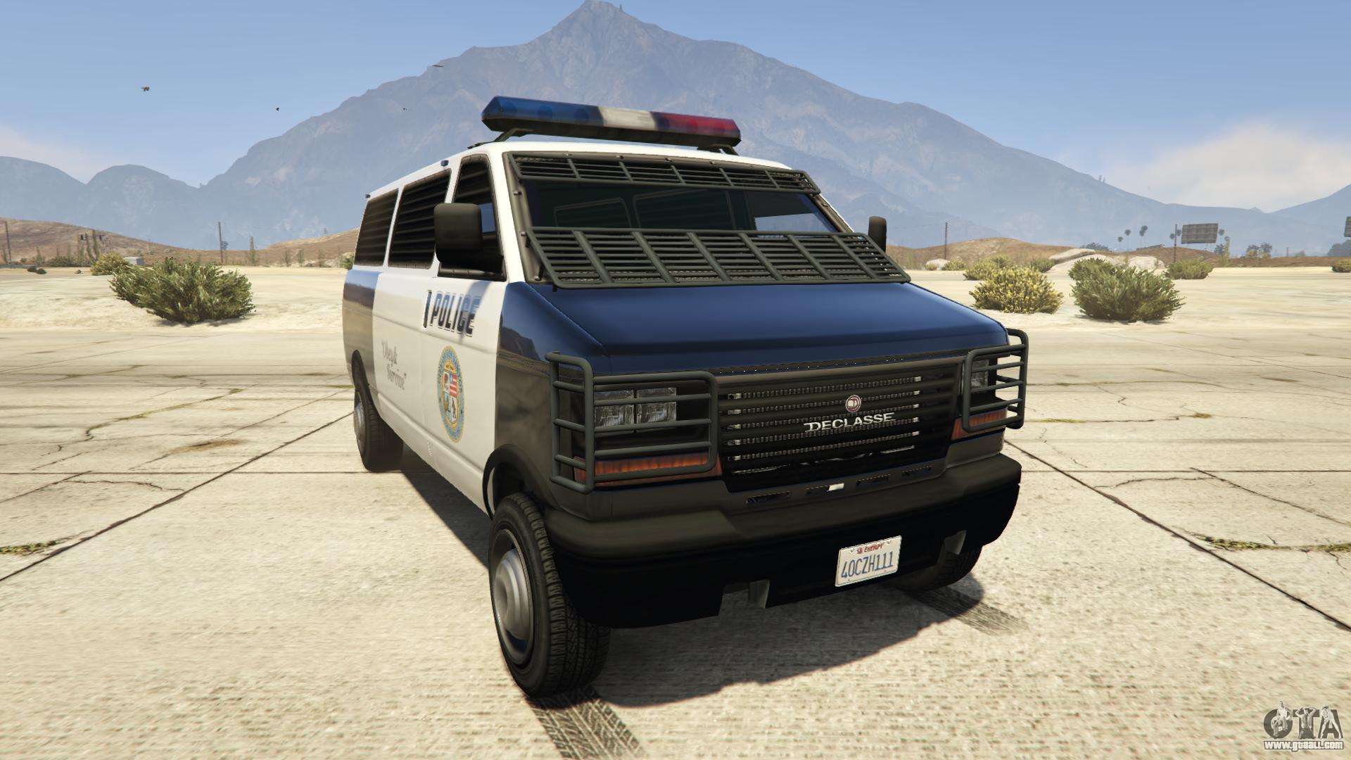 GTA 5 Declasse Police Transporter - front view