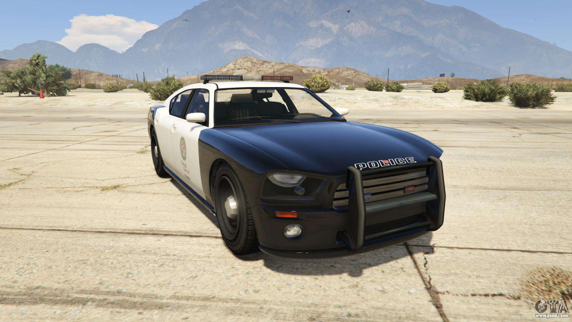 GTA 5 Bravado Buffalo Police - front view