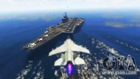 The carrier spawning in GTA Online