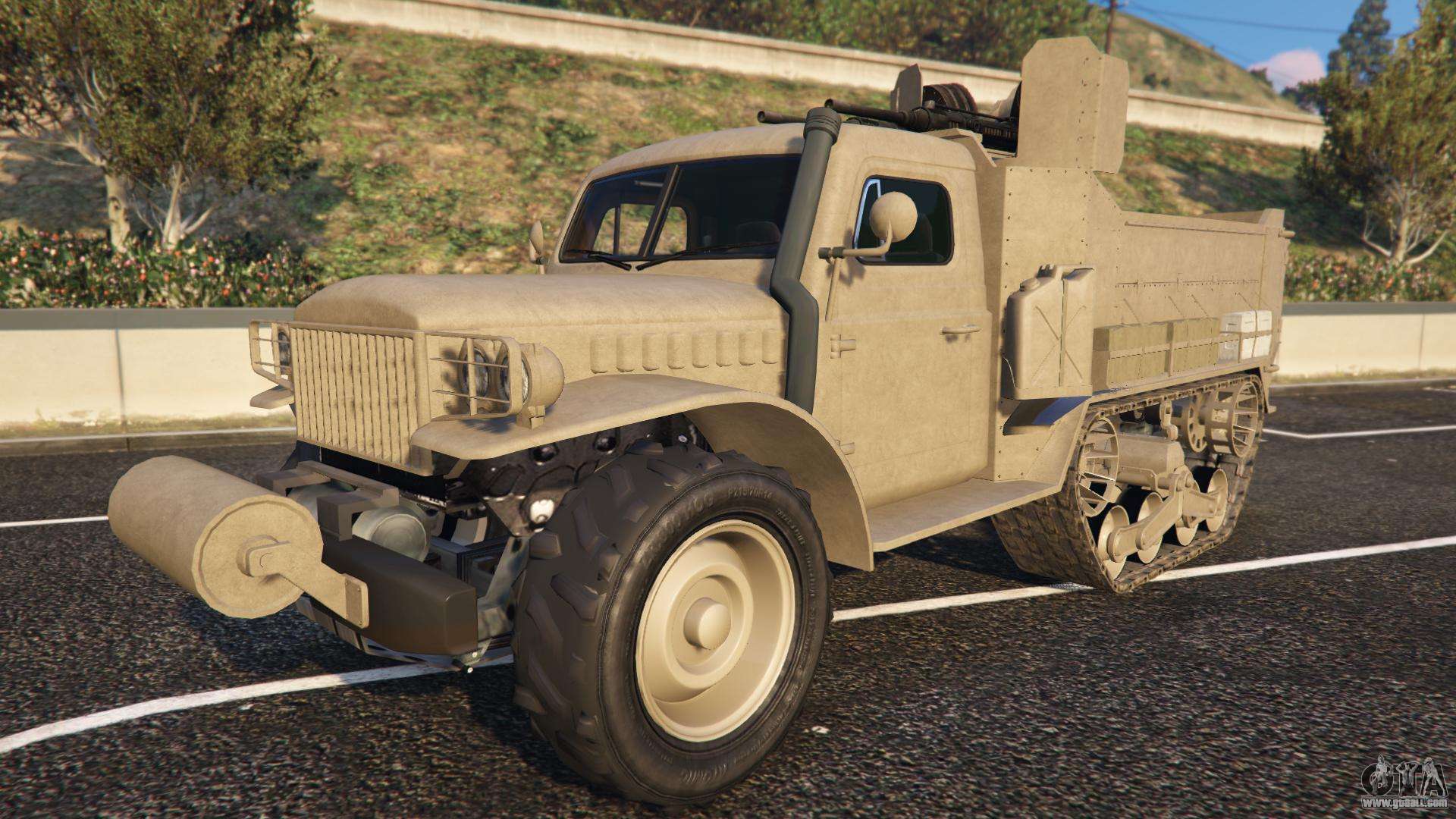 Bravado Half-track from the GTA 5 front view
