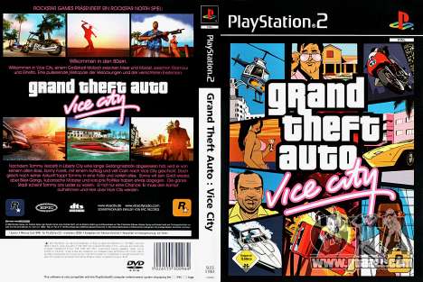 Cover of GTA Vice City for Play Station 2 EU