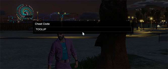 How to enter cheat codes through the game console in GTA 5