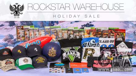 GTA V and Rockstar branded stuff with discounts at Warehouse