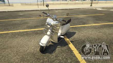 Pegassi Faggio Mod from GTA 5 - screenshots, features and a description of the motorcycle
