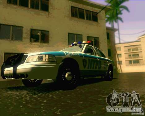 Ford Crown Victoria 2003 NYPD police V2.0 for GTA San Andreas