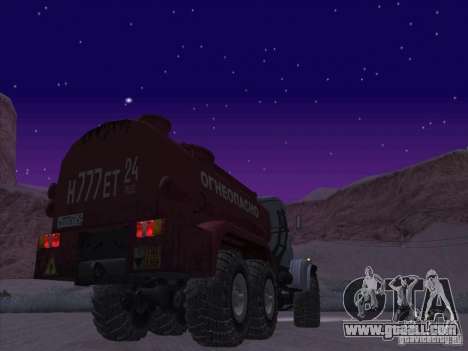 KrAZ-255 fuel truck for GTA San Andreas