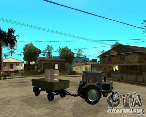 Tractor Belarus 80.1 and trailer for GTA San Andreas