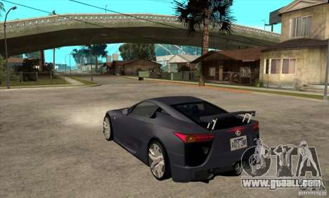 Lexus LFA 2010 v2 for GTA San Andreas