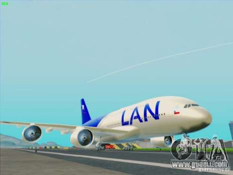 Airbus A380-800 Lan Airlines for GTA San Andreas