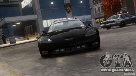 Chevrolet Corvette LCPD Pursuit Unit for GTA 4