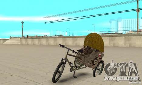Manual Rickshaw v2 Skin4 for GTA San Andreas