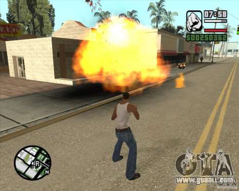 Blast (version for notebooks without Numpad) for GTA San Andreas