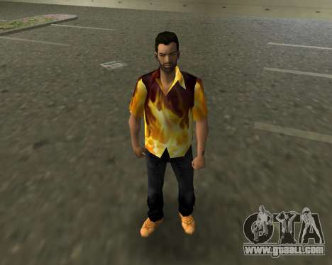 Shirt with flames for GTA Vice City