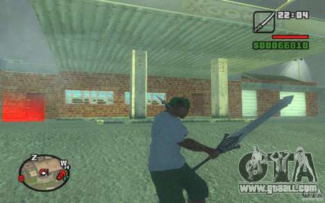 Sword of Dante from DMC 3 for GTA San Andreas