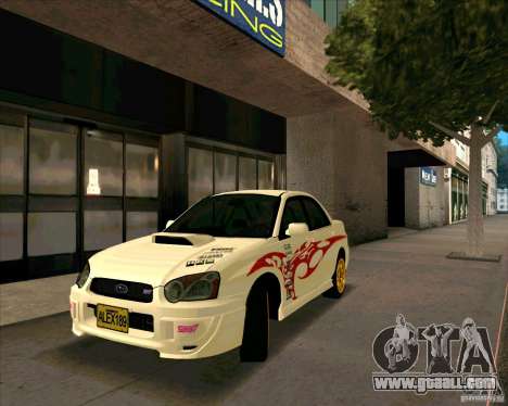 Subaru Impreza WRX STi Tunable for GTA San Andreas