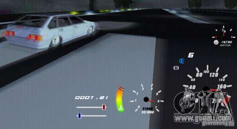 A unique speedometer for GTA San Andreas