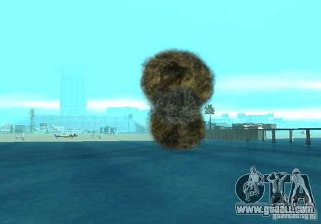 New effects of explosions for GTA San Andreas