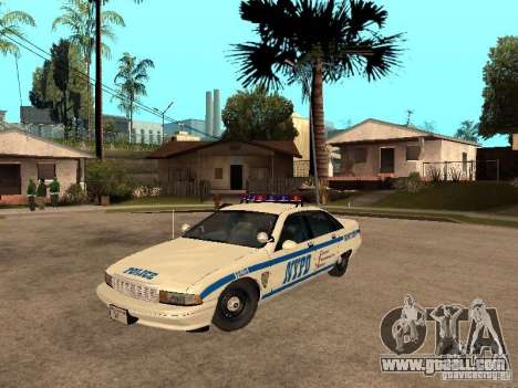 NYPD Chevrolet Caprice Marked Cruiser for GTA San Andreas