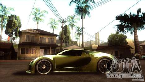 Bugatti Veyron Life Speed for GTA San Andreas