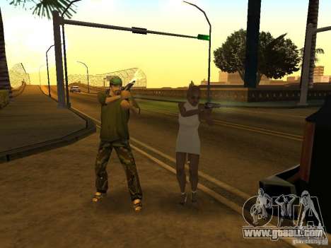 Camouflaged cops for GTA San Andreas