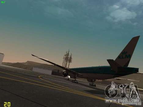 Boeing 777-200 KLM Royal Dutch Airlines for GTA San Andreas