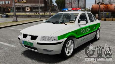 Iran Khodro Samand LX Police for GTA 4