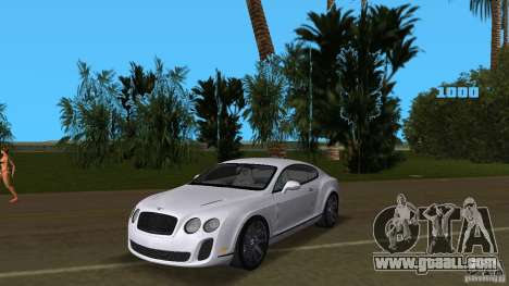 Bentley Continental Supersport for GTA Vice City