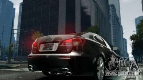 Lexus IS-F for GTA 4