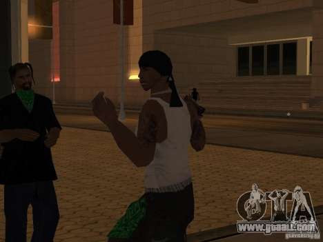 Replace all skins Grove Street Families for GTA San Andreas