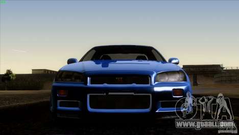 Nissan Skyline R34 Drift for GTA San Andreas