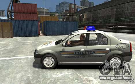 Dacia Logan Prestige Politie for GTA 4