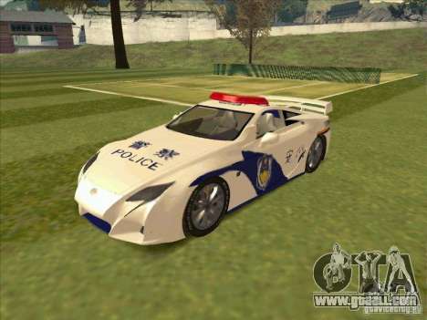 Lexus LF-A China Police for GTA San Andreas