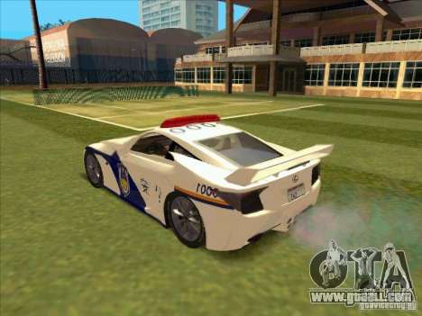 Lexus LF-A China Police for GTA San Andreas