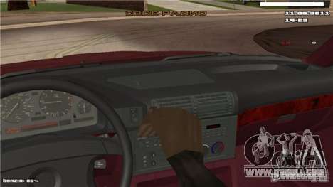 First person camera in the car for GTA San Andreas