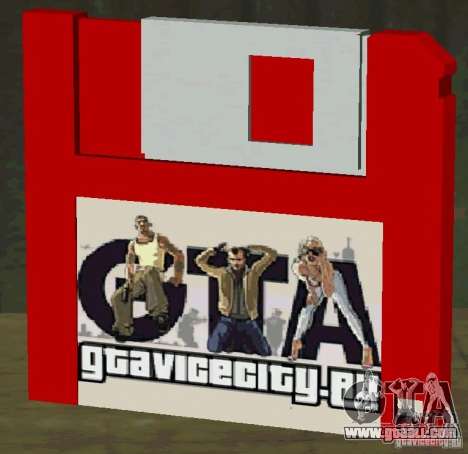 New HD floppy disk save for GTA San Andreas