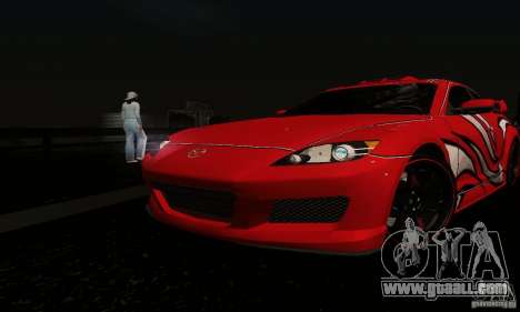Mazda RX-8 Tuneable for GTA San Andreas