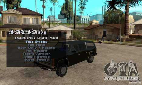ELM v9 for GTA SA (Emergency Light Mod) for GTA San Andreas