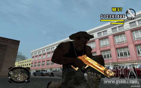 Gold Weapon Pack v 2.1 for GTA San Andreas