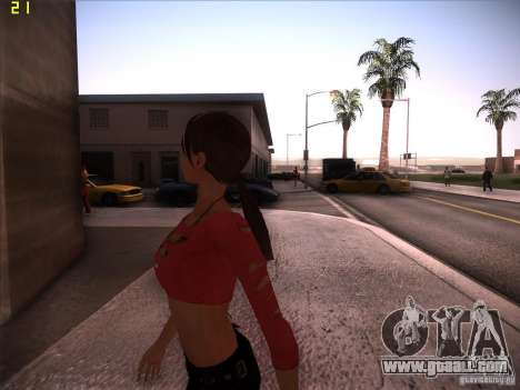 Skin Girl NFS PS for GTA San Andreas