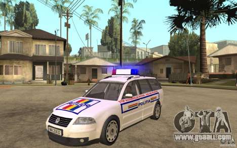 VW Passat B5+ Variant Politia Romana for GTA San Andreas