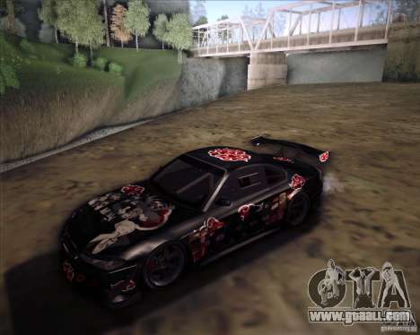 Nissan Silvia S15 with AKATSUKI paintjob for GTA San Andreas