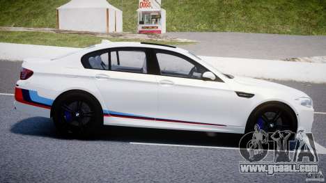 BMW M5 F10 2012 M Stripes for GTA 4