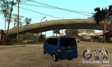 VW Transporter T5 2.5 TDI long for GTA San Andreas