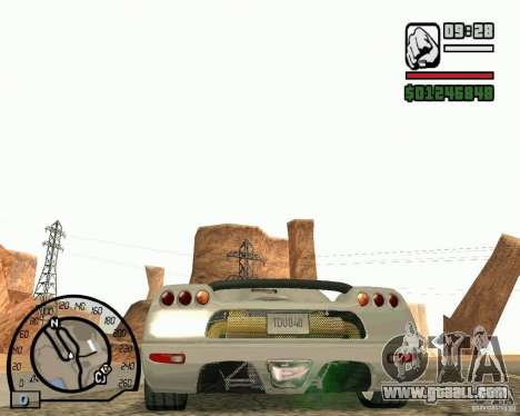 Koenigsegg CC8S for GTA San Andreas