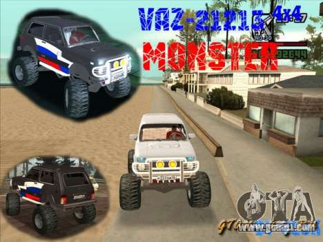 VAZ-21213 4x4 Monster for GTA San Andreas